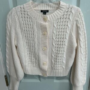 Wild Fable Women's Cream Cable Knit Sweater